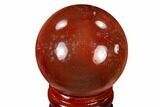 Polished Mookaite Jasper Sphere - Australia #116053-1
